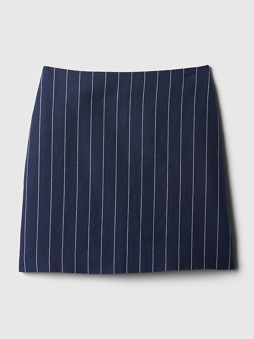 Image number 4 showing, Linen-Cotton Mini Skirt