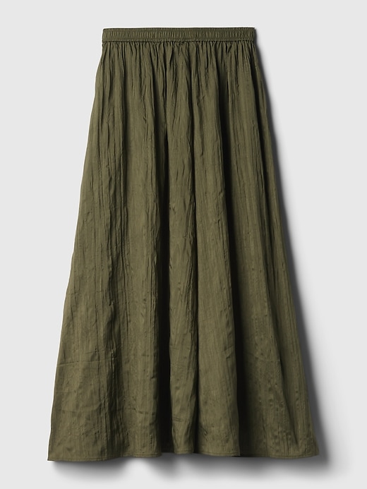 Image number 5 showing, Textured Crinkle Pull-On Midi Skirt