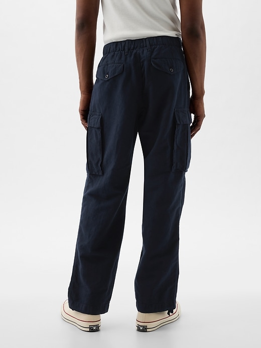 Image number 4 showing, Linen-Cotton Cargo Pants