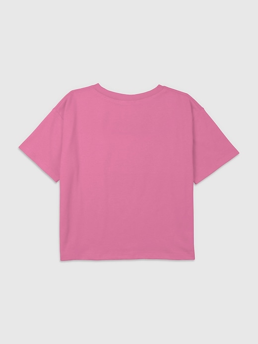 Image number 3 showing, Kids Mean Girls On Wednesdays We Wear Pink Graphic Boxy Crop Tee