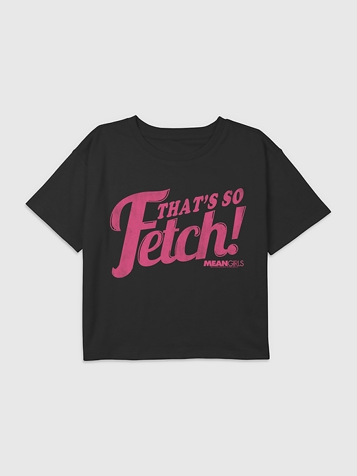 Image number 1 showing, Kids Mean Girls Thats So Fetch Graphic Boxy Crop Tee