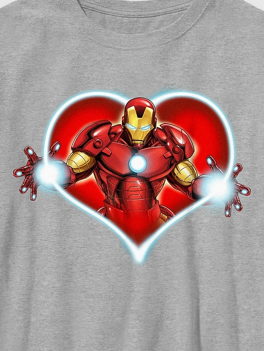 Image number 2 showing, Kids Marvel Iron Man Heart Graphic Tee