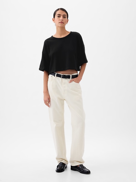 Image number 3 showing, Ultra-Cropped Oversized T-Shirt