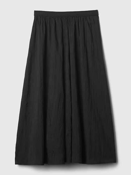 Image number 5 showing, Textured Crinkle Pull-On Midi Skirt