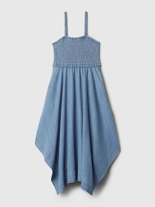 Image number 6 showing, Denim Handkerchief Hem Midi Dress