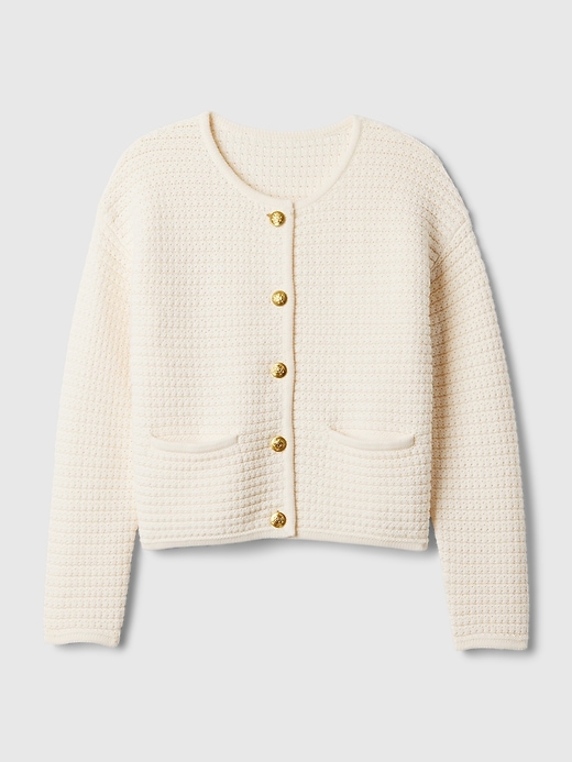 Image number 5 showing, Textured Sweater Jacket