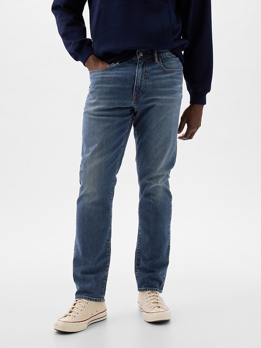 Image number 3 showing, Athletic Straight Jeans