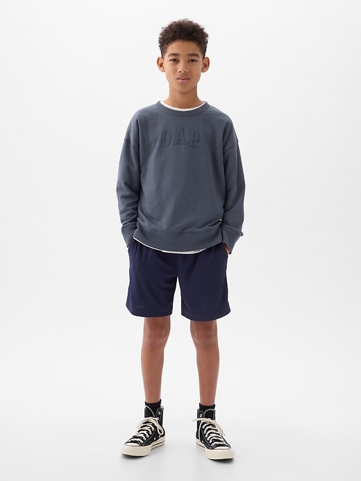 Image number 3 showing, GapFit Kids Recycled Mesh Pull-On Shorts