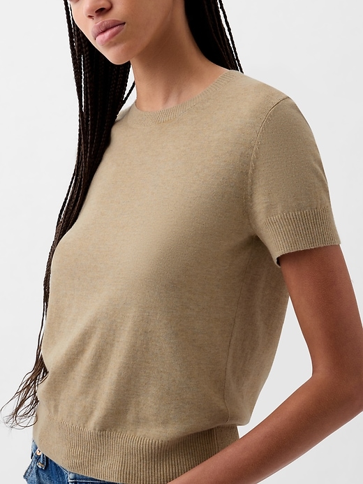 Image number 4 showing, Lightweight CashSoft Cropped Sweater