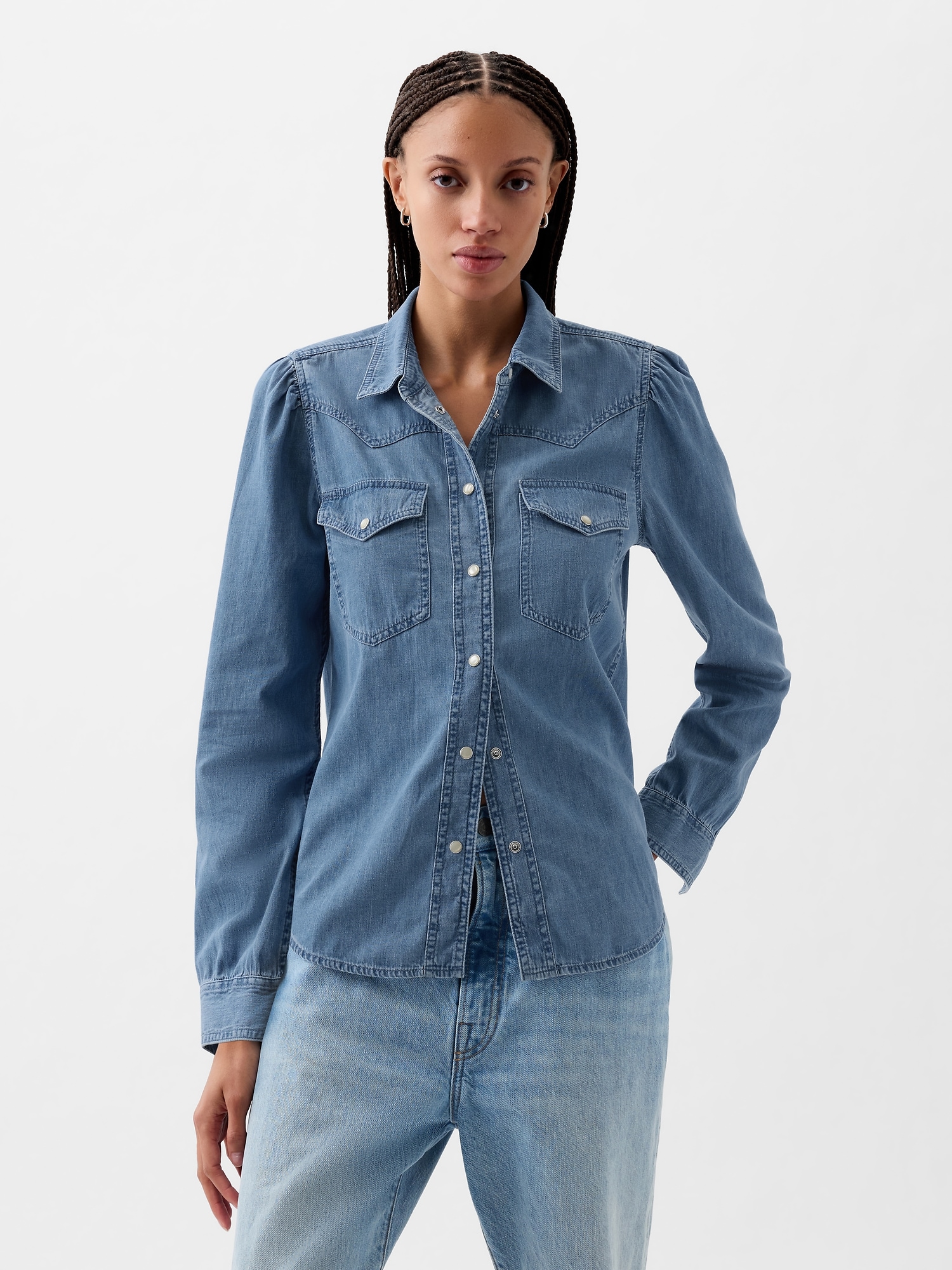 Modish Denim Shirts For Women: Boost Your Style Quotient