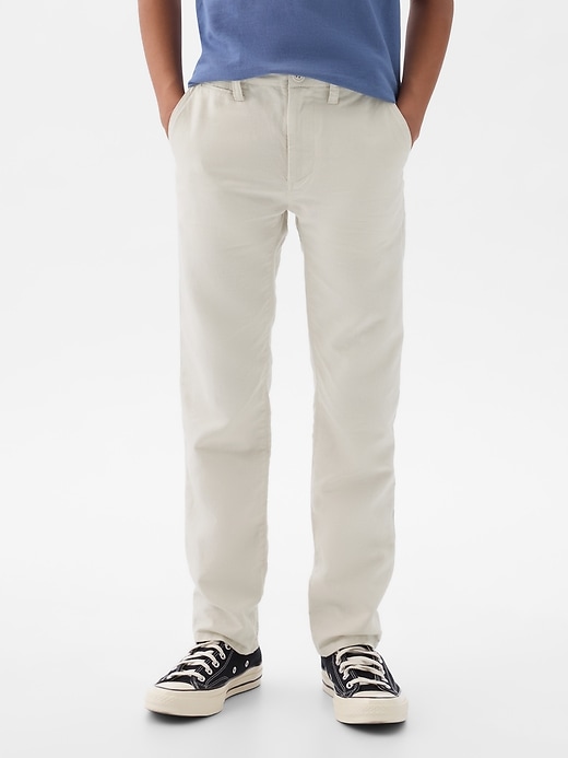 Image number 2 showing, Kids Linen-Cotton Lived-In Khakis