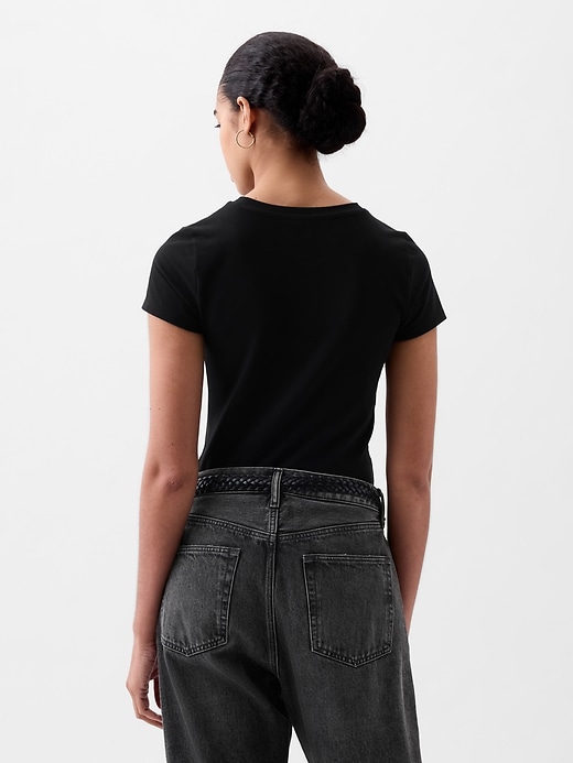 Image number 2 showing, Compact Jersey T-Shirt Bodysuit