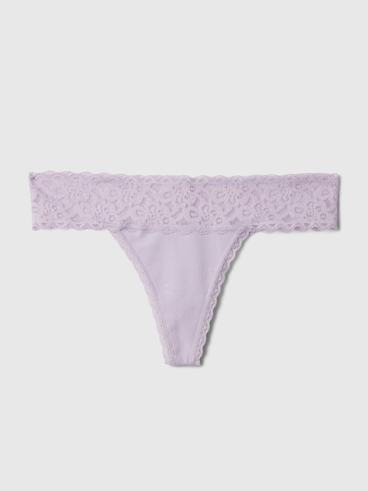 Thong with Lace Trim - Organic Cotton - Solne Eco Department Store