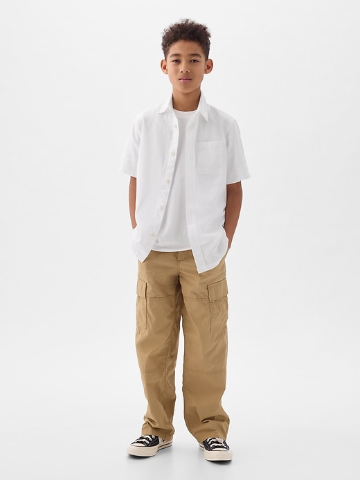 Image number 3 showing, Kids Linen-Cotton Shirt