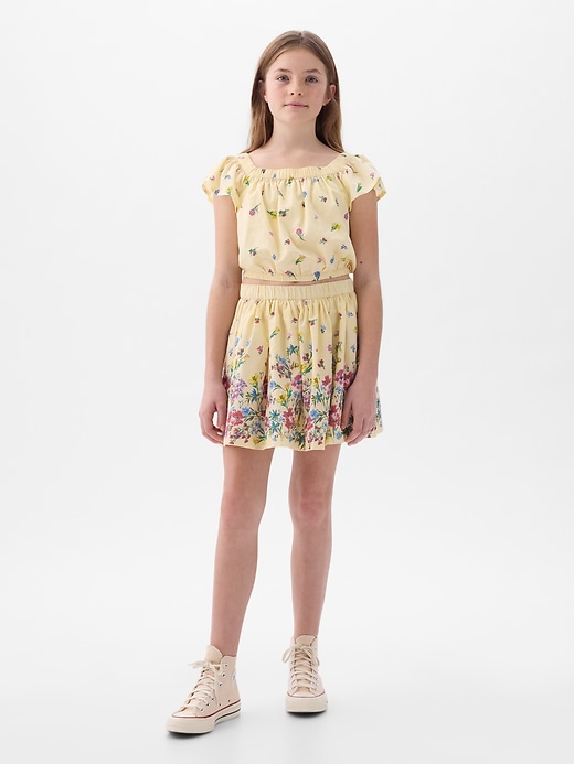 Image number 1 showing, Kids Linen-Cotton Skirt
