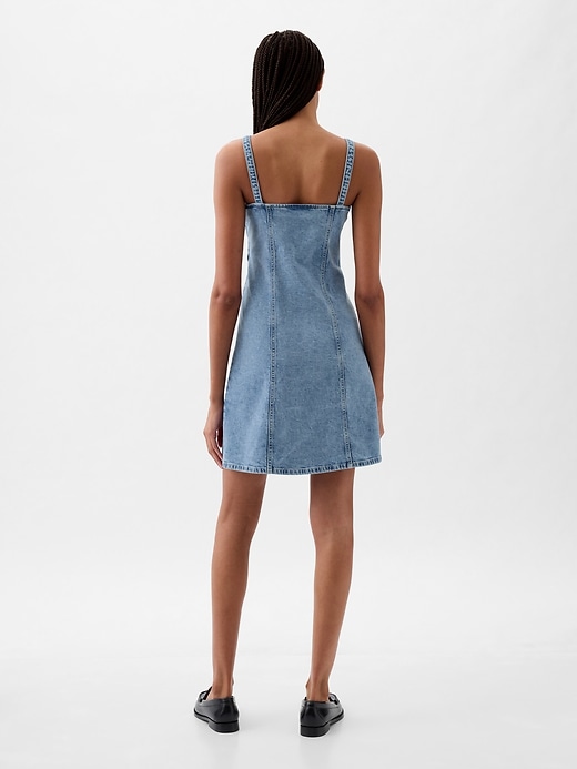 Image number 2 showing, Denim Mini Dress
