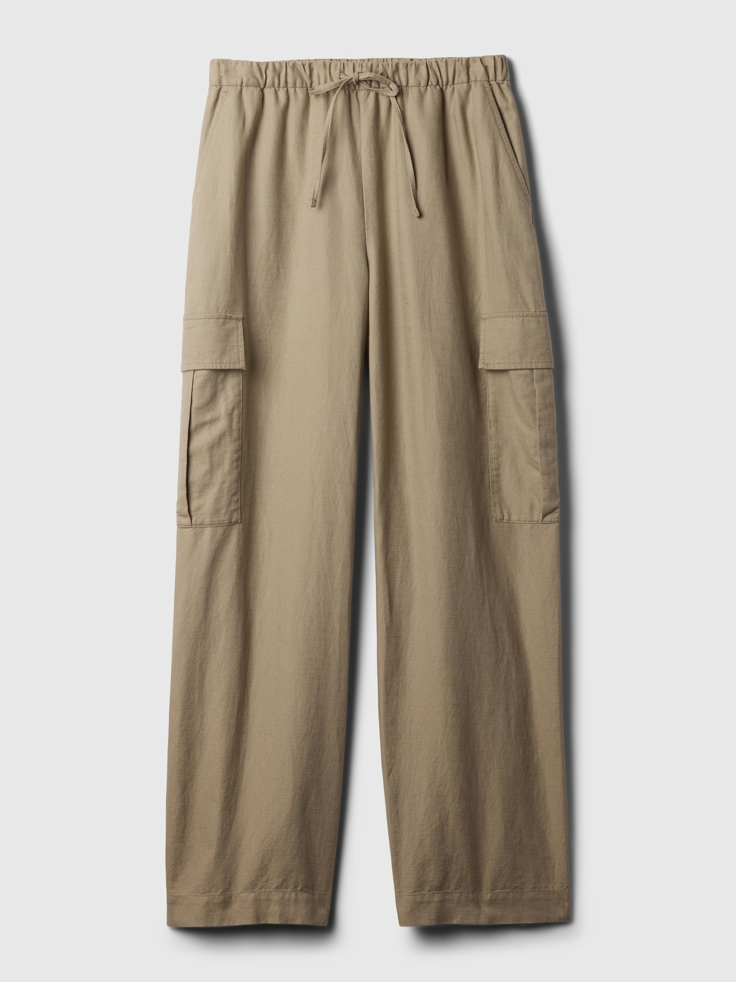 Linen-Cotton Pull-On Cargo Pants | Gap