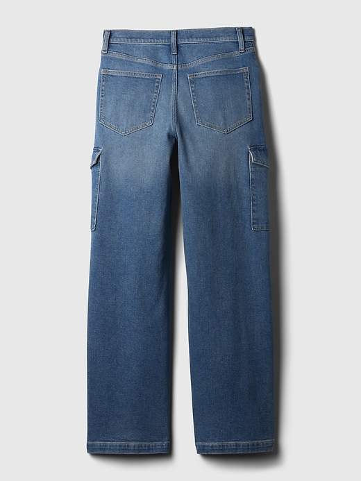 Image number 8 showing, High Rise Stride Wide-Leg Cargo Jeans