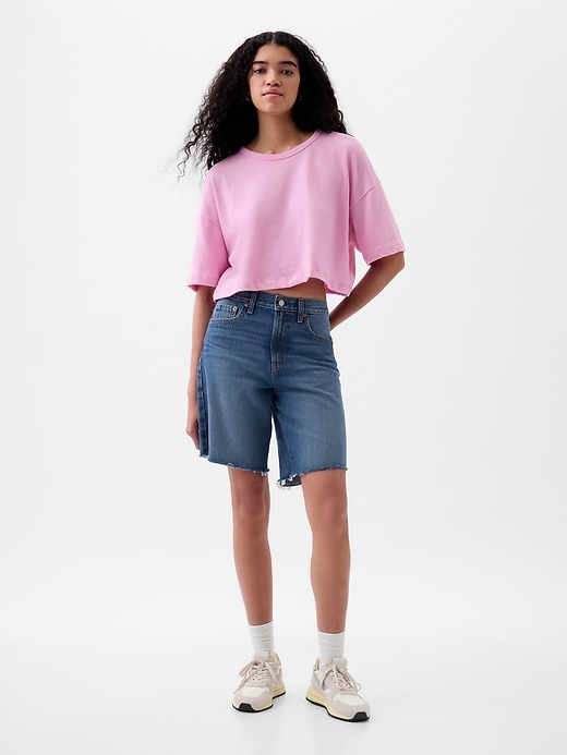 Image number 3 showing, Oversized Cropped T-Shirt