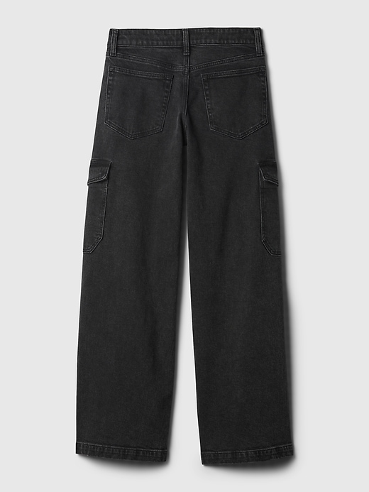 Image number 8 showing, Low Rise Stride Wide-Leg Cargo Jeans