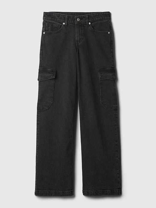 Image number 7 showing, Low Rise Stride Wide-Leg Cargo Jeans