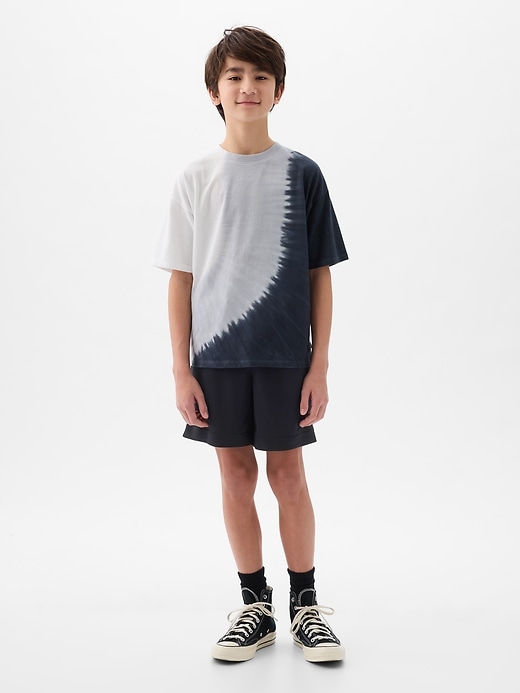 Image number 3 showing, GapFit Kids Recycled Mesh Pull-On Shorts