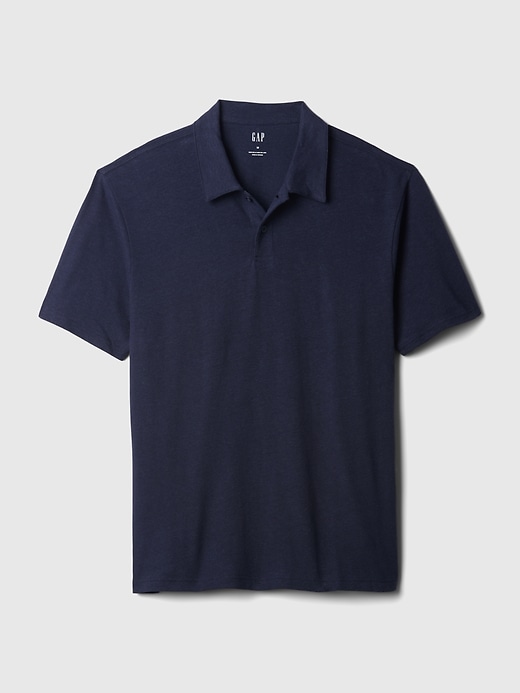 Image number 4 showing, Linen-Cotton Polo Shirt