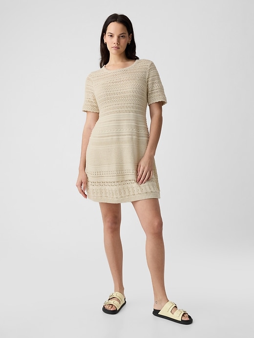 Image number 5 showing, Crochet Mini Dress