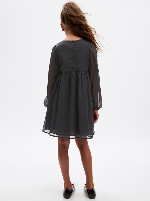 Image number 2 showing, Kids Long Sleeve Flower Dress