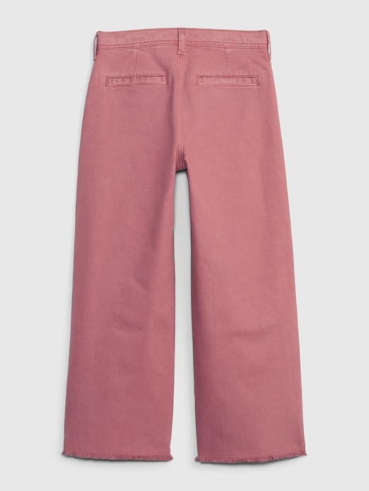 Image number 4 showing, Kids High Rise Stride Wide-Leg Ankle Jeans