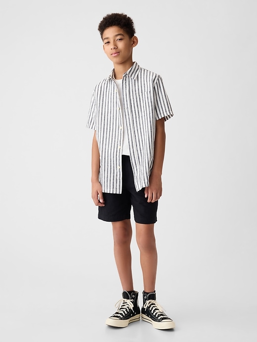Image number 3 showing, Kids Linen-Cotton Shirt