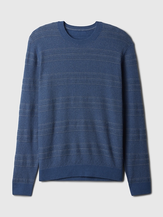 Image number 4 showing, Textured Crewneck Sweater
