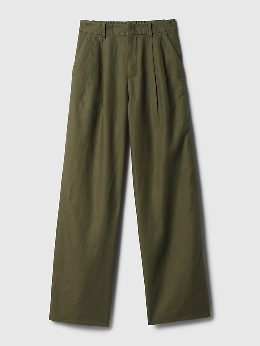 Image number 7 showing, 365 High Rise Linen-Cotton Trousers