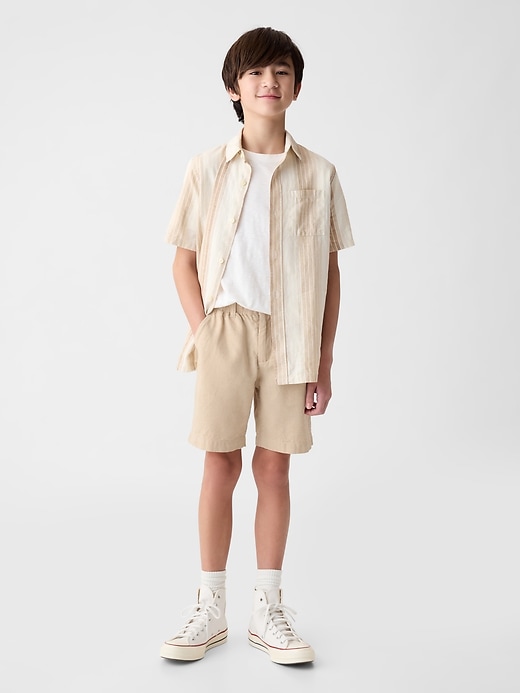 Image number 1 showing, Kids Linen-Cotton Shorts