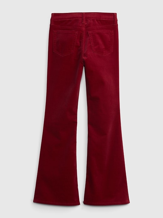 Image number 4 showing, Kids High Rise Velvet '70s Flare Jeans