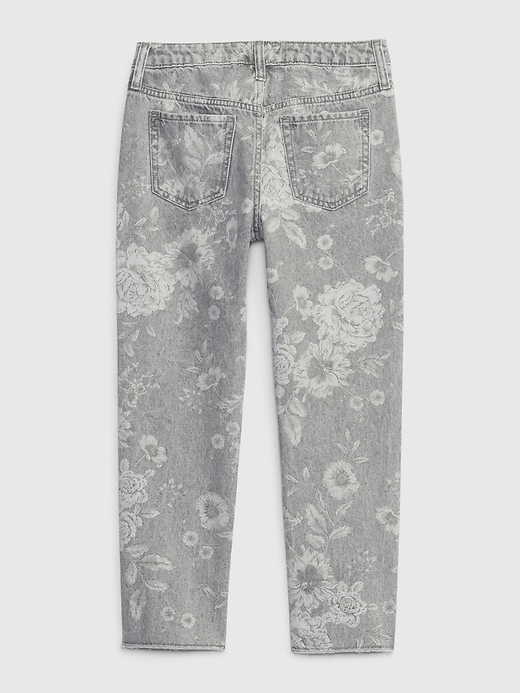 Image number 4 showing, Kids Mid Rise Floral Girlfriend Jeans