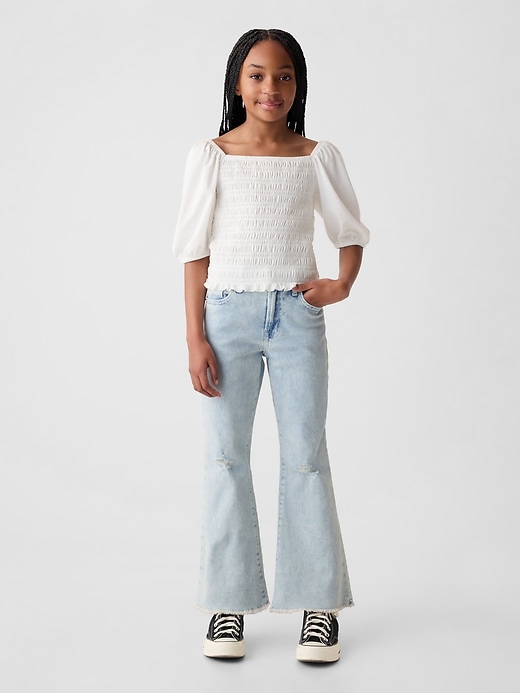 Image number 1 showing, Kids High Rise '70s Flare Ankle Jeans