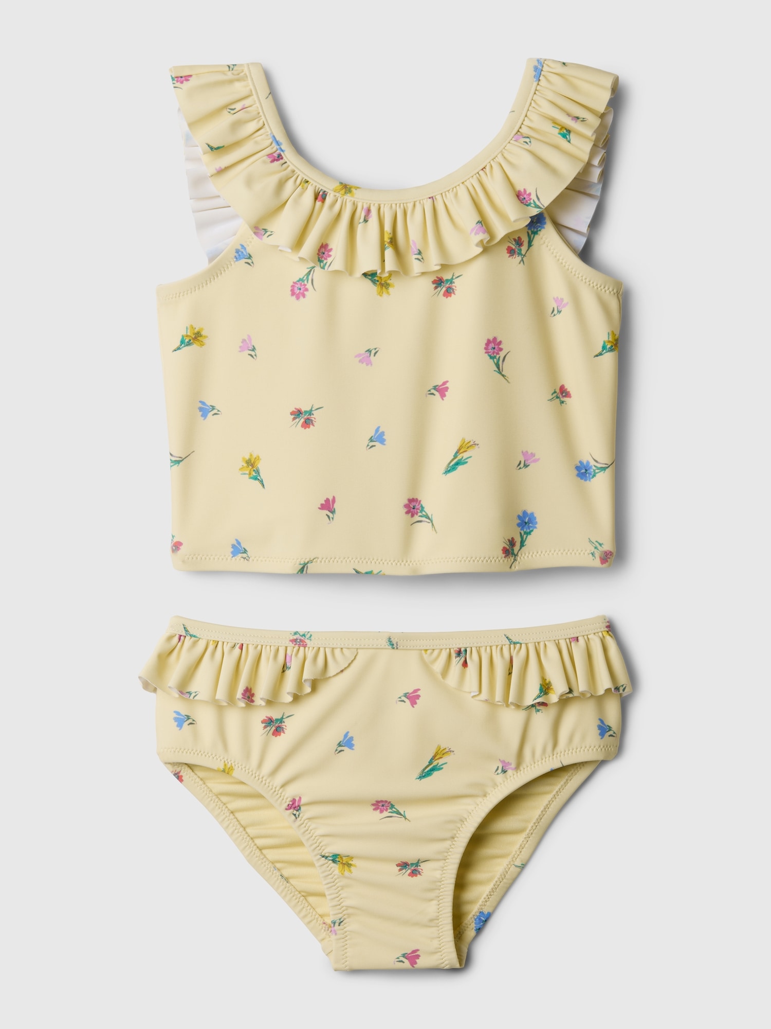 Shop Gap Baby Print Two-piece Swimsuit In Maize Yellow