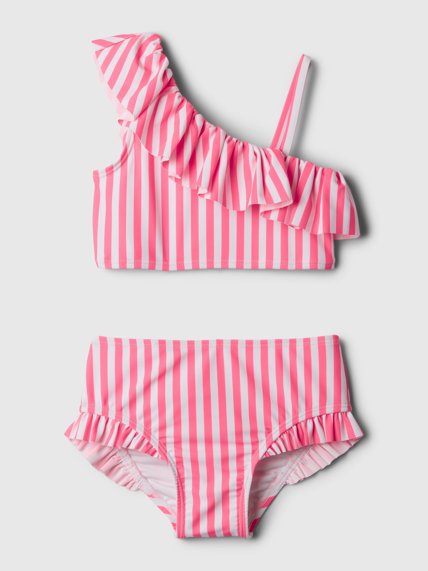 Shop Gap Baby Asymmetric Two-piece Swimsuit In Pink Light