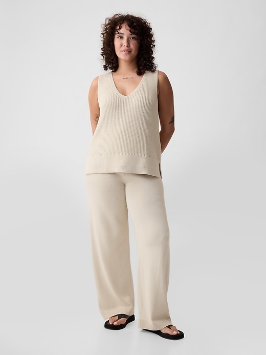 Image number 5 showing, Wide-Leg Sweater Pants