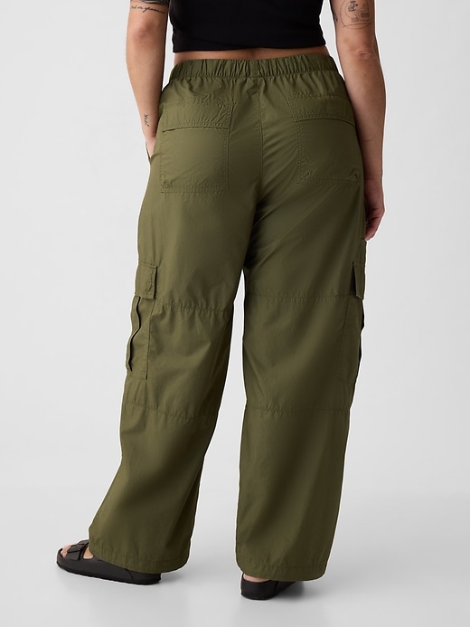 Image number 6 showing, Mid Rise Cargo Parachute Pants