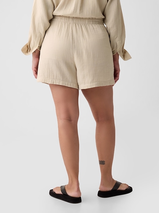 Image number 6 showing, Crinkle Gauze Pull-On Shorts