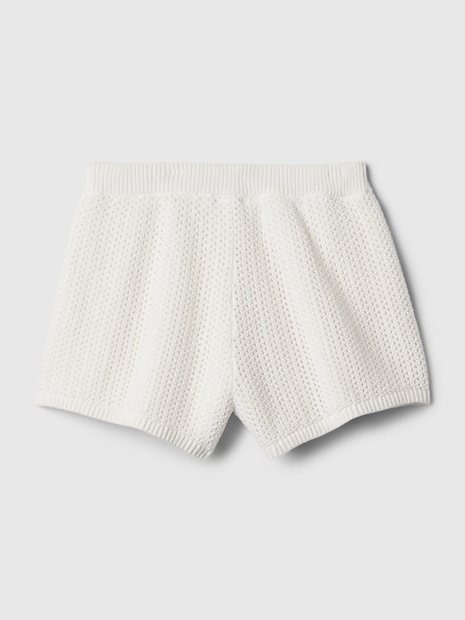 Image number 5 showing, Kids Mid Rise Crochet Shorts