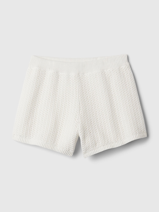 Image number 4 showing, Kids Mid Rise Crochet Shorts
