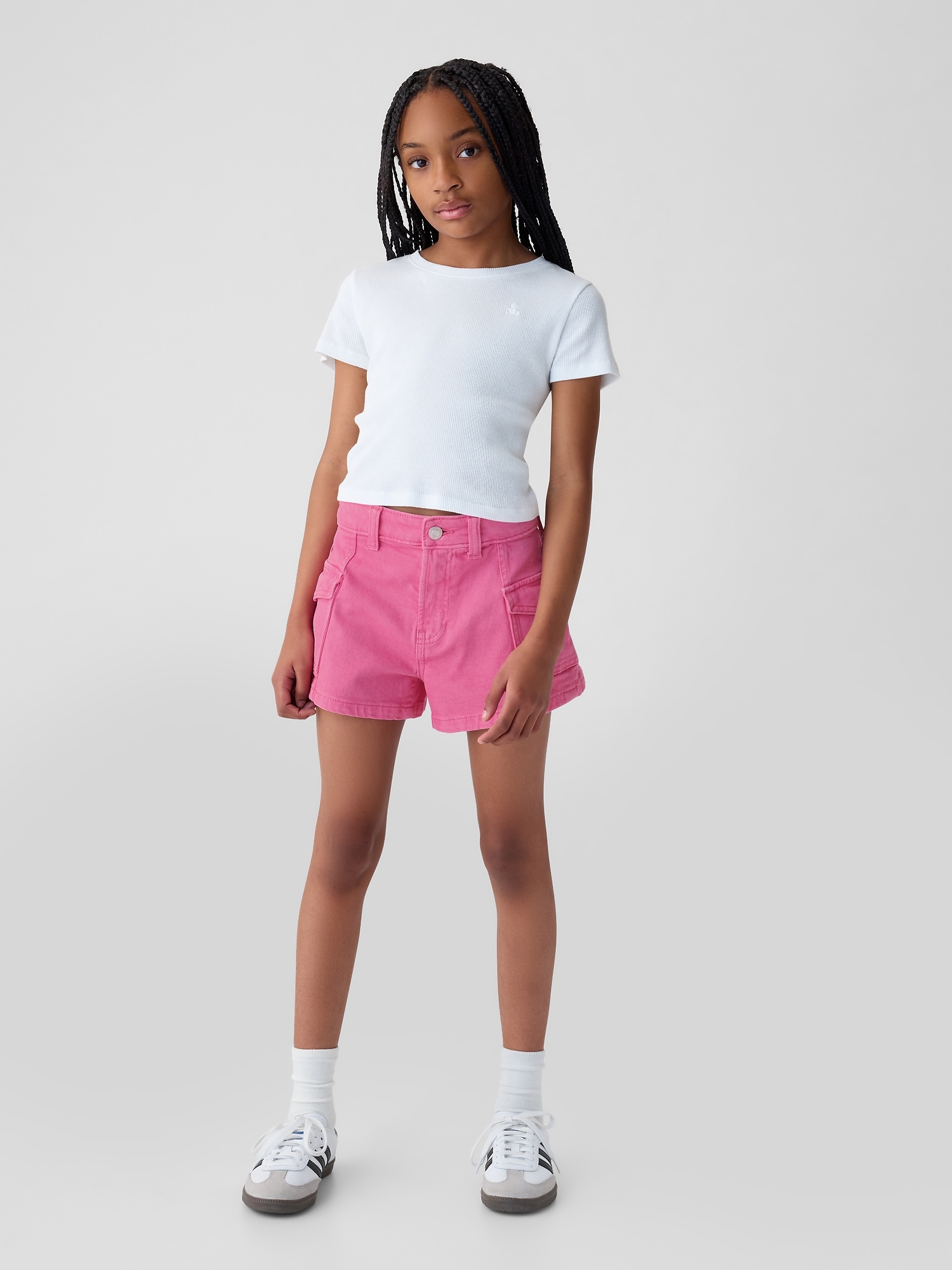 GenesinlifeShops PG - Monnalisa Girls Denim Shorts for Kids - Blue Wear  under jeans going for a walk PS Paul Smith