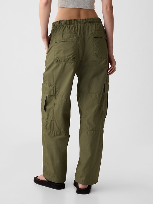Image number 4 showing, Mid Rise Cargo Parachute Pants