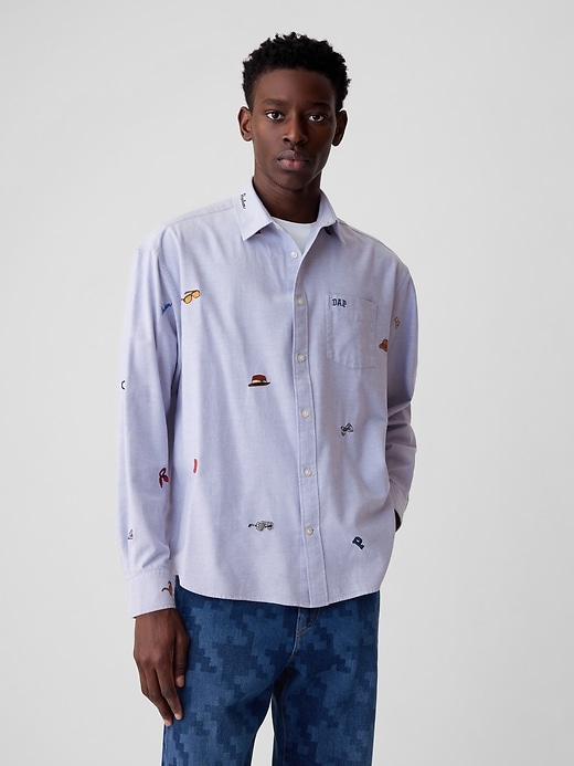 Image number 1 showing, GAP × DAP Embroidered Oxford Shirt