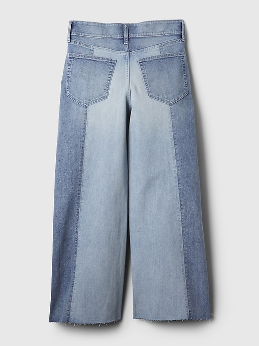 Image number 8 showing, High Rise Stride Wide-Leg Ankle Jeans