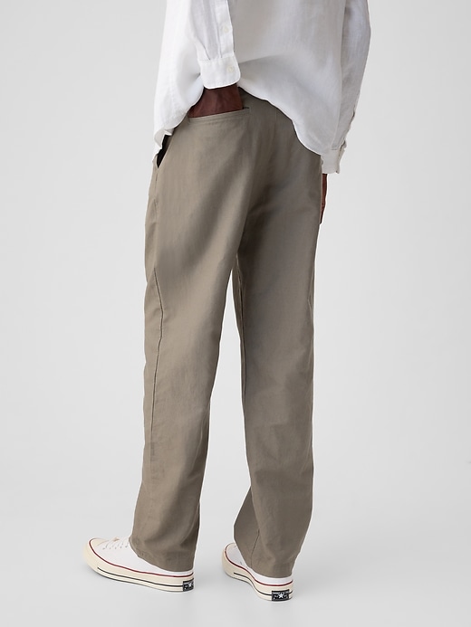 Image number 4 showing, Linen-Cotton Pleated Trousers