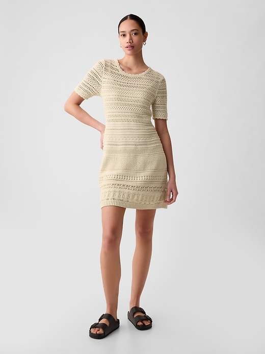 Image number 1 showing, Crochet Mini Dress